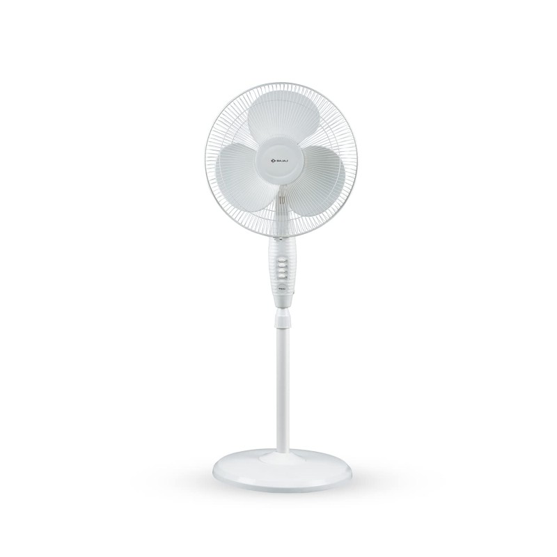 Bajaj Esteem 400 mm Pedestal Fan is Engineered for optimum performance, this fan features a powerful motor and wide sweep blades to deliver a refreshing breeze across the room. The adjustable height and oscillation function allow you to customize the airflow according to your preference, while the durable construction ensures long-lasting durability. Key Features: Full Copper Motor Silent Operation High Speed Overload thermal protector